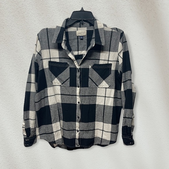 Universal Thread Tops - Universal Thread Plaid Long Sleeve Shirt XL